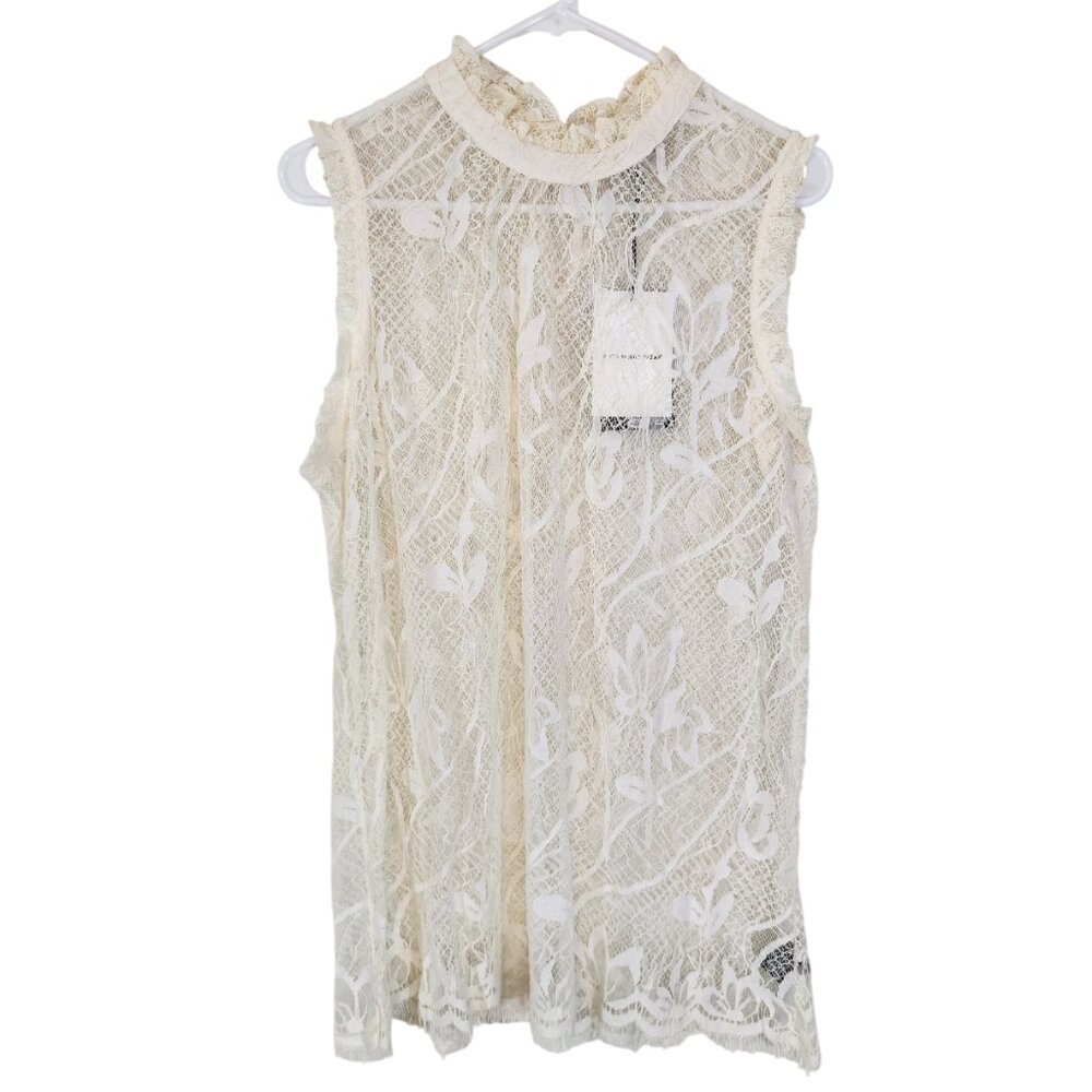 Who What Wear White Lace Blouse - Picture 2 of 6